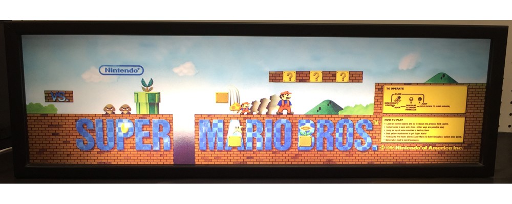 Super Mario Bros Arcade Marquee - Lightbox - Nintendo